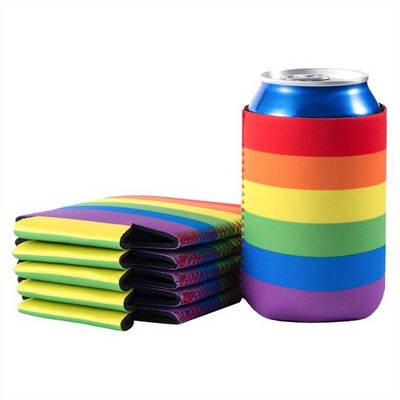 Rainbow Pride Can Cooler