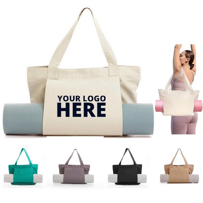 Tote Bag With Yoga Mat Holder