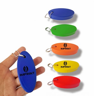 Oval Foam Floating Keychain