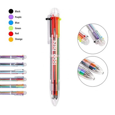 6-in-1 Multicolor Ballpoint Pen