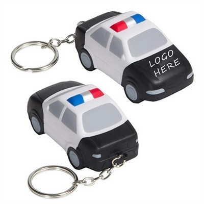 Police Car Stress Reliever Key Chain