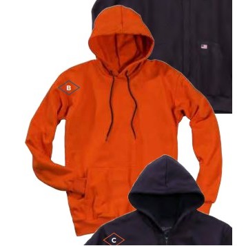 Union Line™ FR Ultrasoft Fleece Hooded Sweatshirt -Orange