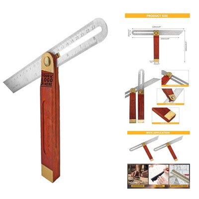 9 Inch Multi Angle Sliding T-Bevel Angle Ruler Protractor