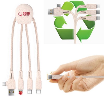 Eco-Friendly Wheat Straw USB Charging Cables