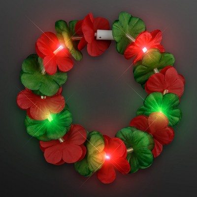 LED Christmas Flower Crowns, Stretchy Headband - BLANK