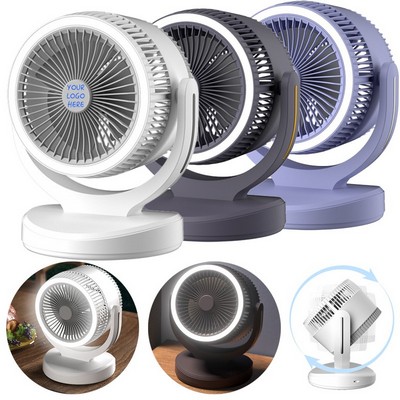 Rechargeable Night Light Circulation Fan