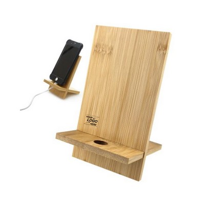 Adjustable Bamboo Cell Phone Holder