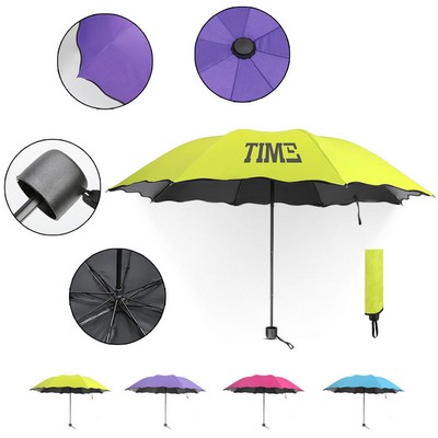 Image Changing Folding Portable Umbrella 42'' Arc