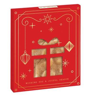 Holiday Gift Window Box with Gourmet Cookie - White Chocolate Macadamia