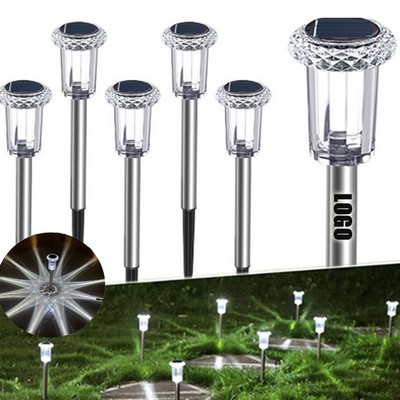 6 Pack Solar Powered Stainless Steel Pathway Lights