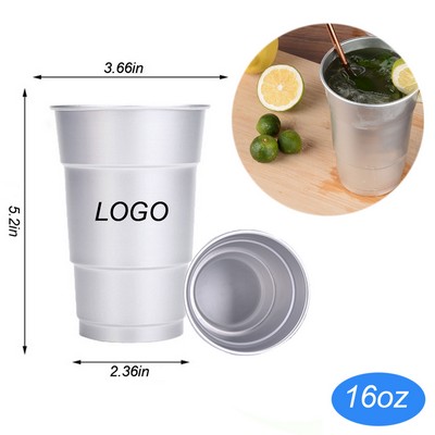 16Oz Reusable Aluminum Cup