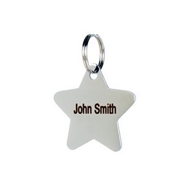 Metal Star Shape Pet ID Tags Dog And Cat Tag For Medium & Large Size Dogs and Cats