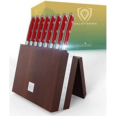 Dalstrong 8-Piece Steak Knife Set - 5" Blade - German Steel - Included Modular Storage Block