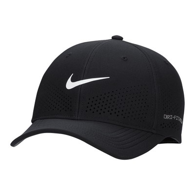 Nike® Dri-FIT ADV Rise Structured SwooshFlex Cap - Black