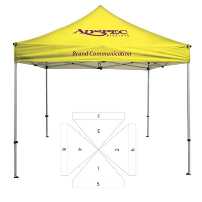 10' x 10' Premium Canopy and Frame - Printed