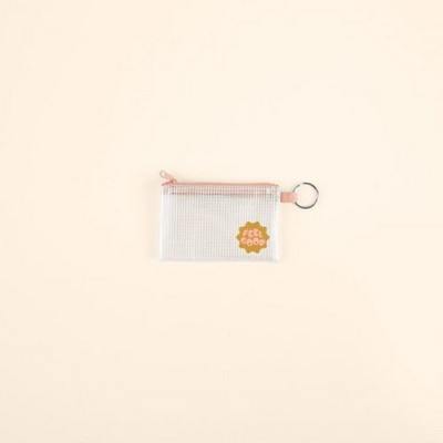 Penny Key Ring Pouch - Grid Vinyl