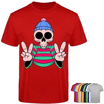 Cotton Full Color T-Shirt W/ Dtg Print