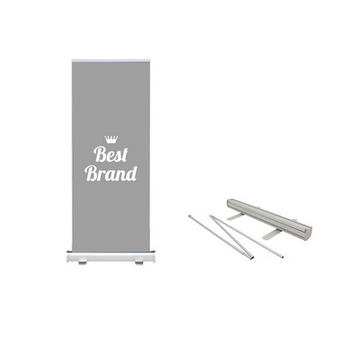 Economy Roll-Up Banner Stand With Graphic