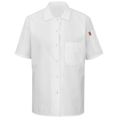 Red Kap® Women's Short Sleeve Cook Shirt with OilBlok + MIMIX®