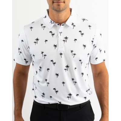 Men's Golf Polo - Palm Noir