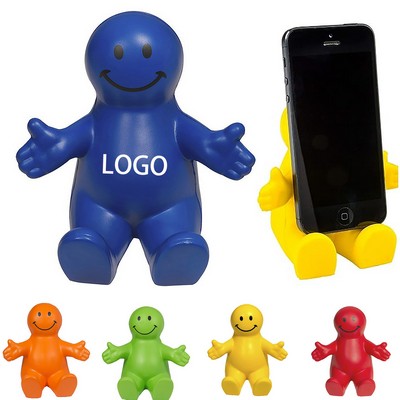 Squeezable Smile Phone Holder