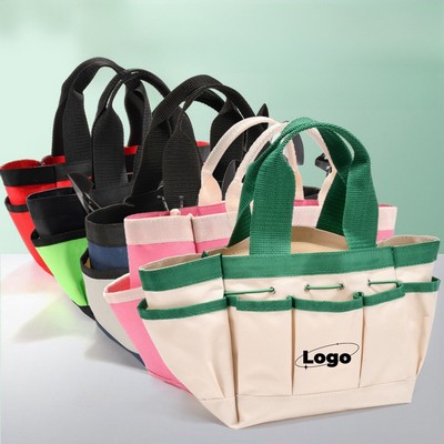 Waterproof Oxford Gardening Tool Tote Bag w/ Pockets