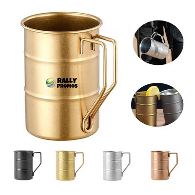 Drum Mug Stainless Steel For Cafes, Restaurants