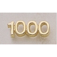 1000 (numeral) Marken Design Cast Lapel Pin (Up to 7/8")