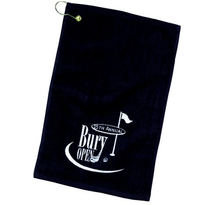 Turkish Hemmed Colored Golf Towel (12"x17")