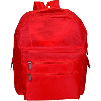 Double Zip Backpack w/ Dual Side Pocket