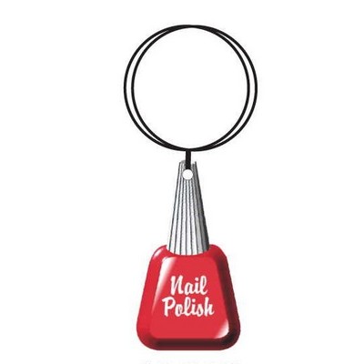 Nail Polish Keychain w/Mirrored Back (3 Square Inch)