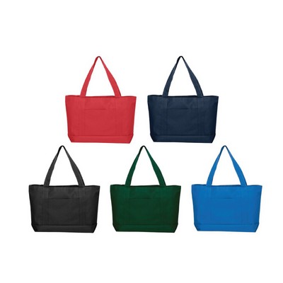 Solid Color Poly Tote Bag