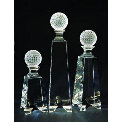 11" Crystal Golf Tower Award