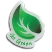 Go Green Leaf Stock Lapel Pin