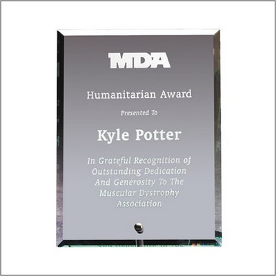 Bevel Edge Glass Plaque Award