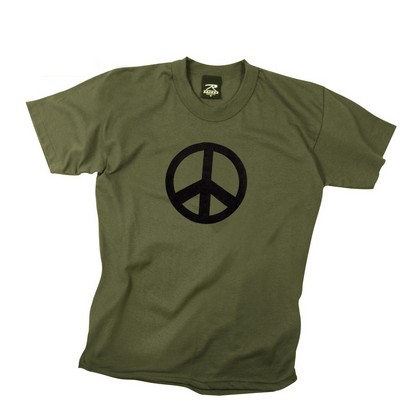 Olive Drab "Peace" T-Shirt (S to XL)