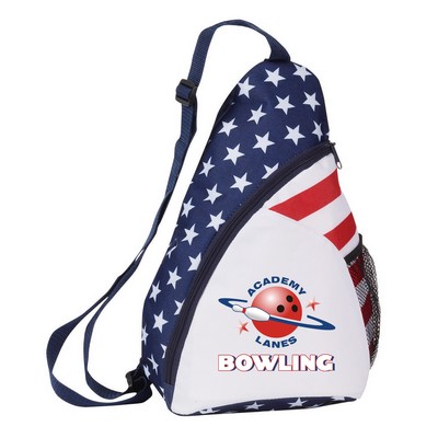 600 Denier Patriotic Sling Backpack