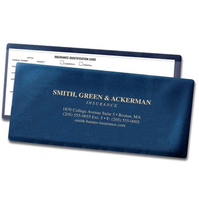 Vinyl Insurance Card Holders (4.25" x 9.25")