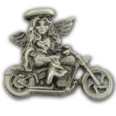 Biker Angel Lapel Pin