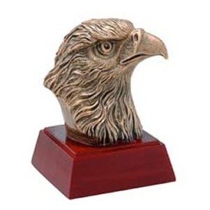 Eagle, Antique Gold, Resin Sculpture - 4"