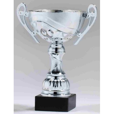 Silver Sun Trophy Cup 12" H