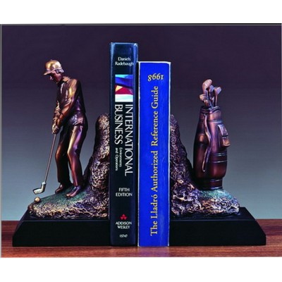 Resin Golf Book Ends Award (9"x9")