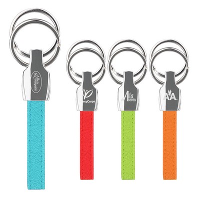 iPosh PU Valet Key Chain - Teal Green