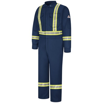 Bulwark Men's 9 Oz. Flame Resistant Premium Coveralls w/ CSA Reflective Trim