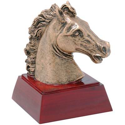 Horse/Mustang Resin Award - 4" Tall