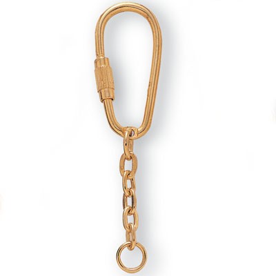 Screw Type Key Ring w/Chain