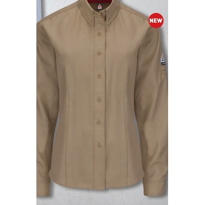 Bulwark™ iQ Series® Women's Endurance Work Shirt - Khaki Tan