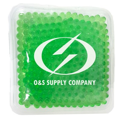 Square Green Hot/Cold Pack w/Gel Beads