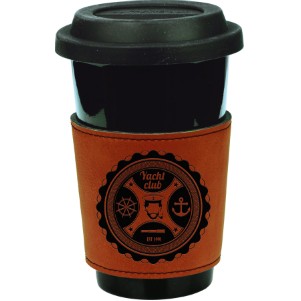 Mug Sleeve, Rawhide Faux Leather