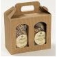 Italian 2 Jar Gift Box Carrier (6 5/8"x3 1/8"x5 7/8")